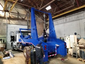 Photo of QA checks on a new JT Fabrication Lugger truck body